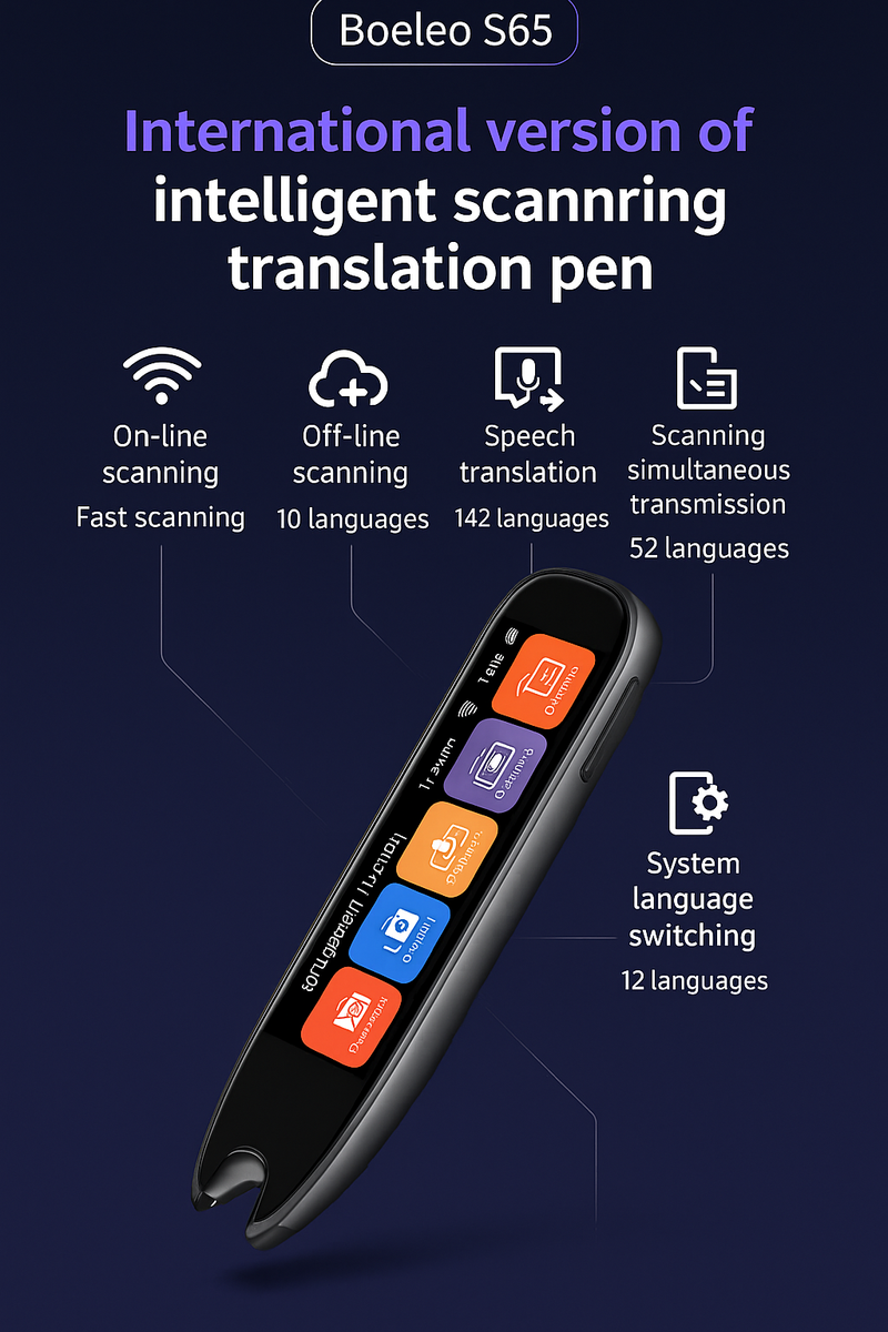 LingoScan S65™ – Smart Voice & Text Translator Pen